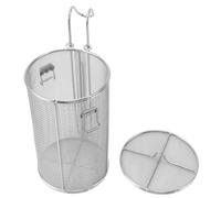 TOPINCN Colino per Condimenti in Acciaio Inossidabile, Cestello Pieghevole per Condimenti per Zuppe con Manico Telescopico, Filtri per Palline di tè per Cucinare il Filtraggio della