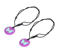TOPINCN Collana da Masticare Sensoriale in Silicone Sicuro Collane da Masticare per Bambini Sensoriali Adulti con Autismo, ADHD, Agitazione, Mordere, Ansia, Collana da Masticare (PURPLE)