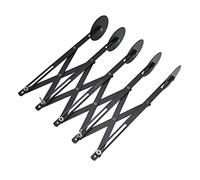 TOPINCN Coltello Taglia Pasta Espandibile in Acciaio Inox per un Taglio Preciso e Sicuro, Ideale per Uso Professionale, Adatto per Amanti della Pasticceria e della Pizza (5 Rulli 11cm)