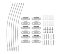 TOPINCN Confezione da 6 Ancoraggi per Mobili a Prova di Bambino, Ancoraggi a Parete per Mobili Anti Ribaltamento Cinghie per Mobili Antisismici, Elementi di Fissaggio di Ancoraggio di