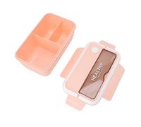 TOPINCN Contenitore per Alimenti Box a Tenuta Stagna Contenitore per Alimenti con Divisori Adatto Al Microonde per Insalate Frutta Panini Ufficio Studenti (PINK)