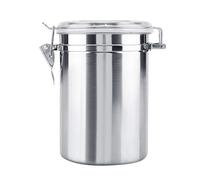 TOPINCN Contenitore per caffè, Contenitore per caffè in Acciaio Inossidabile Barattolo Sigillato Sottovuoto per Chicchi di tè allo Zucchero(Oversized)