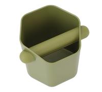 TOPINCN Contenitore per Fondi di caffè in ABS da 600 Ml, con Forma Esagonale a Prisma, Base Antiscivolo Silenziosa, Ideale per Macchine da caffè (GREEN)