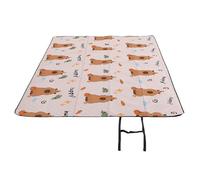 TOPINCN Coperta da Picnic Impermeabile, Tappetino da Picnic Resistente All'acqua, Tappeto da anti-umidità, Ispessito, Portatile e Pieghevole con Tessuto Oxford per Campeggio (200 * 300 cm)