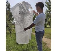 TOPINCN Coperta per Piante 2 Pezzi in Tessuto Non Tessuto Proteggi Le Piante Grandine Gelo per Gli Appassionati di attività All'aperto Bianco