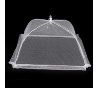 TOPINCN Copertura per Alimenti Ombrello Antimosche Zanzare 2 Pezzi Tavolo Pieghevole per Picnic Grill Party Home Camping, 16,9x16,9 Pollici Rete Bianca Riutilizzabile