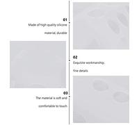 TOPINCN Copertura Protettiva per Bottiglia di Latte in Morbido Silicone, Copertura Anticaduta Presa Comoda, Viaggio Bianco, 3 Pezzi (WHITE)