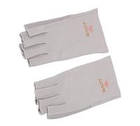 TOPINCN Cotone in Fibra Traspirante -cotton -Scarpe a Manicure con Protezione UV, Cucitura Fine, Protezione della Sicurezza per le Mani, Adatto per L'essiccazione in Gel (GRAY)