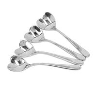 TOPINCN Cucchiaio a Manico Lungo, Cucchiaino da tè Freddo Cucchiaio da caffè Cucchiaio da Cocktail a Cuore Cucchiaini da tè per Zuppa di Zucchero al caffè Set di 4