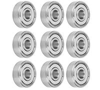 TOPINCN Cuscinetti a Sfera Durevoli in Acciaio Inossidabile S626Z per Accessori per Pattini a Rotelle, Confezione da 10 6x19x6MM