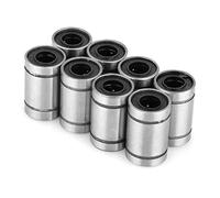 TOPINCN Cuscinetto LM6UU 6 Mm per Stampante 3D CNC, Confezione 8 Cuscinetti a Sfera per Esigenze di Lavorazione di Precisione