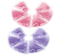 TOPINCN Cuscinetto per Terapia del Seno, Lenitivo per Uso Caldo e Freddo per Madri Che Allattano, 2 Pezzi Riutilizzabili per Gravidanza, Allattamento e Svezzamento, Materiale in Silicone