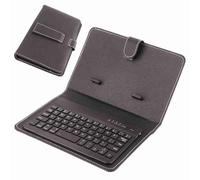 TOPINCN Custodia con Tastiera Wireless per Telefoni IOS, Supporto Universale Compatto per Tastiera con Design Antigraffio, Digitazione Manuale o Visione di Film (BLACK)