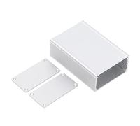 TOPINCN Custodia per Circuiti Stampati in Lega di Alluminio Scatola per Strumenti Leggera e Impermeabile Fai-da-te per Progetti Elettronici 34,5x69x100 Mm Argento Sabbiato