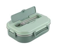 TOPINCN Custodia per il Pranzo in Acciaio Inossidabile, Box Bentos a 4 Scomparti, Contenitore per la Conservazione degli Alimenti, Scatola di Tiffin per Pasto di (Box da pranzo a griglie con