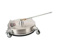 TOPINCN Detergente per Superfici con Idropulitrice con 4 Ruote Detergente per Superfici Professionale in Acciaio Inossidabile 4000PSI Connettore Rapido da 15 Pollici da 1/4 di Pollice