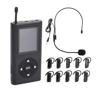 TOPINCN di Guida Turistica Wireless, di Guida Turistica Wireless con Riduzione Digitale del Rumore, Cuffie per con qualità del Suono Nitida e Segna (Spina europea)