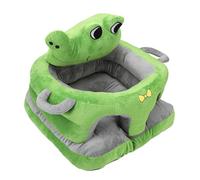 TOPINCN Divano per Apprendimento Anticaduta per Bambini, Seggiolino per Apprendimento per Bambini con Animali dei Cartoni Animati con Schienale Rialzato e Fondo Antiscivolo, Morbido (GREEN)
