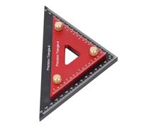 TOPINCN Doppio Righello a Triangolo, Misure da 4 Pollici e 6 Pollici | Lega di alluminio, design a doppio strato, misurazioni accurate, perfette per progetti di carpenteria