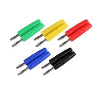 TOPINCN Durevole Connettore Jack a Banana U49 da 2 Mm per Test Elettrici Rosso Giallo Verde Blu 10 Pezzi per la Gestione dei Cavi "Strumento"