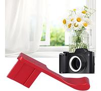 TOPINCN Durevole Impugnatura per Pollice in Lega di Alluminio CNC per Fotocamera Mirrorless Fuji X 100F X100T X-A5, Design Ergonomico Leggero Presa Confortevole, Facile Montaggio (rosso)