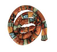 TOPINCN Elastico per Capelli Dreadlocks Delicato Supporto per Coda di Cavallo Pieghevole per Uomo Donna, Perfetto per Carnevale, Feste di Halloween, Giallo Etnico