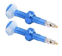 TOPINCN Estensore per Valvola Presta in Lega con Stelo Valvola Tubeless Resistente e Leggero per Mountain Bike 1 Paio (BLUE)