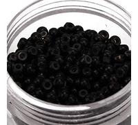 TOPINCN Extension per Capelli Micro Link in Silicone Anelli Perline Strumento per Collegare i Capelli per Tutte le Persone 1000 Pezzi 3x2mm Nero/Marrone Scuro/Marrone (BLACK)