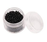 TOPINCN Extension Perline Per Capelli Di Alta Qualità Anelli Strumento Per Capelli Per Diversi Di 1000 Pezzi 3x2mm Beige/Marrone Chiaro (BLACK)