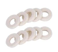 TOPINCN Feltro per Tromba - Set di 10 Cuscinetti in Cotone Morbido e Liscio - Prolunga la Durata della Chiave Accessorio Ideale per Strumenti Musicali per Trombettisti