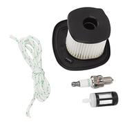 TOPINCN Filtro dell'Aria del Ventilatore Filtro del Carburante Set di Candele di Accensione per SH86 SH86C BG86CE BG86Z BG86CEZ Accessorio del Ventilatore Filtro dell'Aria del