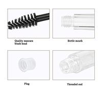 TOPINCN Flacone Vuoto per Mascara Alla Moda, Tubo per Ciglia Resistente per Mascara e Olio per la Crescita, Leggero Ed Ecologico, Perfetto per i Viaggi (10ML)