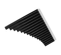 TOPINCN Flauto di Pan con Chiave C per Principianti, Materiale ABS Resistente, Perfetto per Insegnare e Suonare Musica, Include Borsa, 18 Tubi, Ideale per Bambini e Adulti (BLACK)