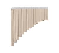 TOPINCN Flauto di Pan con Chiave C per Principianti, Materiale ABS Resistente, Perfetto per Insegnare e Suonare Musica, Include Borsa, 18 Tubi, Ideale per Bambini e Adulti (Beige)