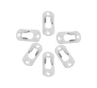 TOPINCN Ganci per Buco della Serratura in Metallo Color Argento, 40 pezzi. Prodotti di qualità Molto Resistenti, Adatti per il Collegamento Al telaio. Ganci per in Metallo per cornici.