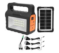 TOPINCN Generatore Solare, Centrale Elettrica Portatile con Luci LED Luminose, Generatori Ad Alta capacità con Pannello per attività All'aperto di Emergenza in Campeggio