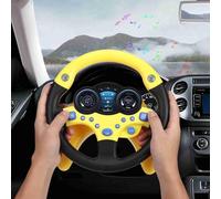 TOPINCN Giocattolo del Volante Simulato per Bambini, Giocattolo di Guida Educativa per Bambini, di Alta qualità per Sviluppare le abilità Motorie per la Prima Infanzia (YELLOW)