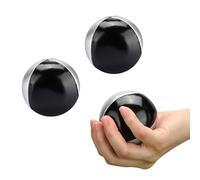 TOPINCN Giocoliere con Palloncini Leggeri Palloncini per Intrattenimento in Pelle in Cuoio PU Silver Black 3 STCS per Le abilità di Livelli