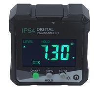 TOPINCN Goniometro Digitale LCD 4x90° IP54 Inclinometro Misuratore di Angolo Elettronico per la Lavorazione del Legno, Dimensioni Ridotte