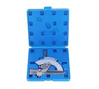 TOPINCN Goniometro Universale per Regolazione Fine, Gamma 0-320°, con Scatola in Plastica per Strumento di Misurazione Angolare Accurato (Tipo ordinario in acciaio ad alto tenore di)