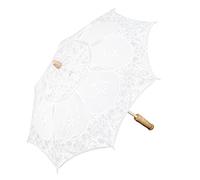 TOPINCN Grande Ombrello in Pizzo, Stile Occidentale Ombrello in Pizzo da Sposa Ombrellone per Banchetti Fotografia Scenica Forniture per Matrimoni Fotografia All'aperto (Bianco, Grande)