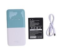 TOPINCN Hotspot WiFi Portatile, Goditi una velocità di 300 Mbps Rapida con un Segnale Forte e Antenne a Livello di guadagno. Schede Dual SIM, Durata della Batteria Lunga, Fino a 10 (Bianco Verde)