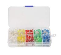 TOPINCN Kit Assortimento di Diodi LED Risparmio Energetico a Basso Calore Lunga Durata per Progetti Fai da Te Scatola di Plastica Comoda Presa 350 Pezzi