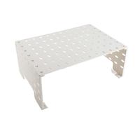 TOPINCN Kit Combinato Pannelli Forati Rack di Stoccaggio Multifunzione PET Display a Parete con Pannelli Forati Copertura per Tubo Scaldabagno a Gas con Cuscinetti Adesivi (L)