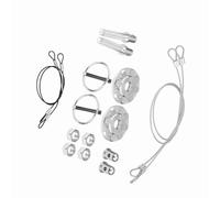 TOPINCN Kit di Aspetto Corsa con Blocco del Perno del Cappuccio Easy Installazione per Modifica del Veicolo Mondiale Universale (SILVER)