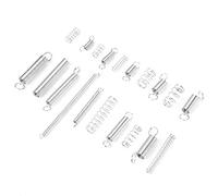 TOPINCN Kit di Assortimento Durevole di Molle di Estensione a Compressione per Artigianato e Divani 200 Pezzi in Acciaio Al Carbonio