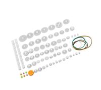 TOPINCN Kit di Ingranaggi a Vite Senza Fine Set di Ingranaggi a per la Produzione di Modelli Tecnologici, Ideale per la Sostituzione di Parti di Giocattoli Fai-Te (#4)