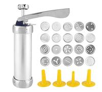 TOPINCN Kit di Pressa per Pressa Cookie Fai -da -te 4 Ugelli, Macchina per Cookie Cookie in Lega di Alluminio per Decorazione