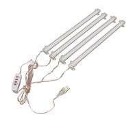 TOPINCN LED Pianta Coltiva La Luce Strisce Spettro Completo 4 Teste Spina USB Dimmerabile Funzione Timer LED Coltiva La Luce per La Casa al Coperto Succulente (Luce Solare 4000K 168 LED)