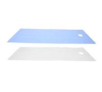 TOPINCN Lenzuola Usa e Getta Impermeabili 2 Pezzi, Coprilettini per Massaggi Delicati Sulla Pelle e Resistenti All'olio per Club Spa, Realizzati in Fibra di Poliestere, 78,7 X 30 Pollici (Bianco Blu)